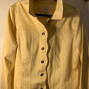 Croft and Barrow Pale Yellow Jacket